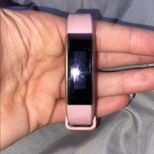 fit bit with pink band